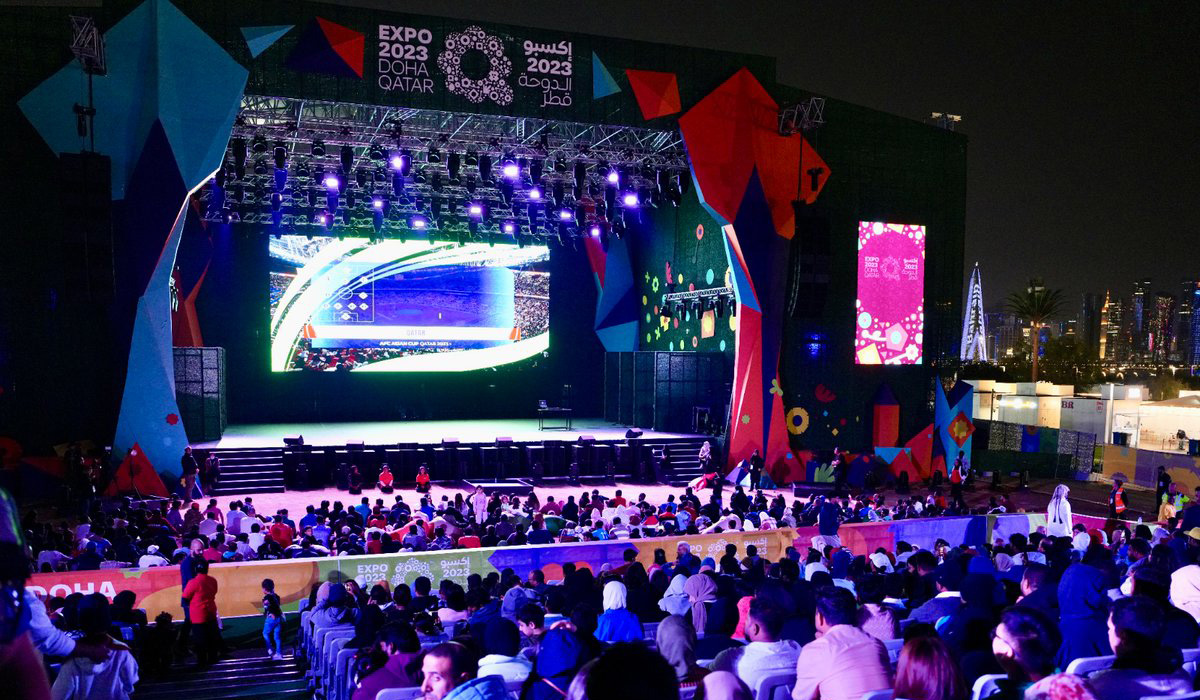 Expo 2023 Doha/ Fervent Atmospheres Prevail at Fan Zone Marking the Kickoff of AFC Asian Cup Qatar 2